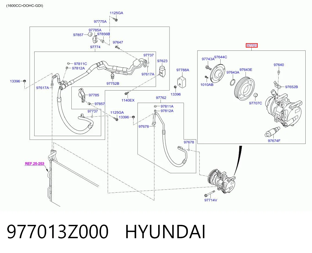 977013Z000 Hyundai/Kia Compresor climatizador