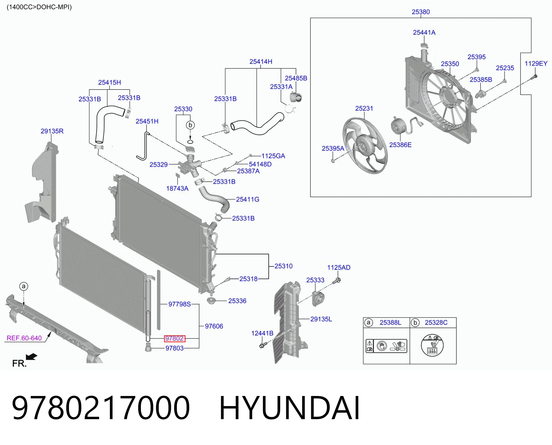 9780217000 Hyundai/Kia Filtro deshidratante aire acondicionado