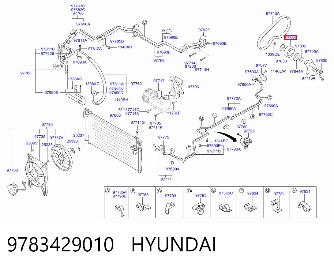 Rodillo tensor para KIA Cerato  (LD)