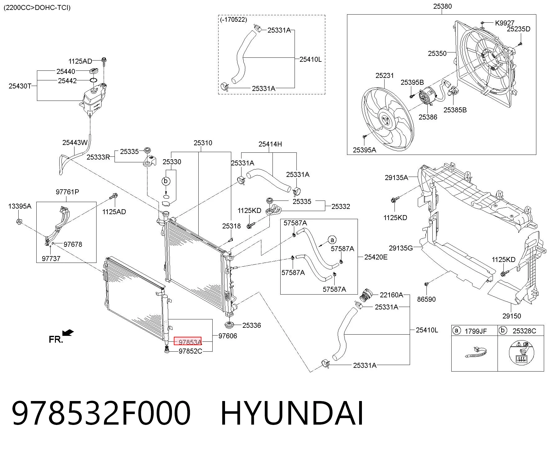 978532F000 Hyundai/Kia Filtro deshidratante aire acondicionado