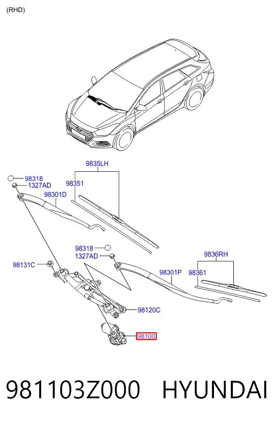 Comprar Motor del limpiaparabrisas I40  VF
