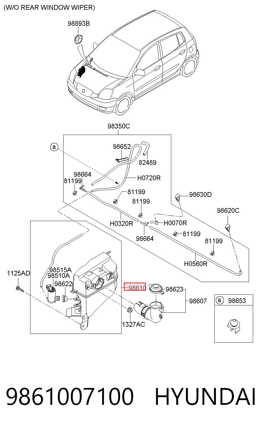 9861007100 Hyundai/Kia