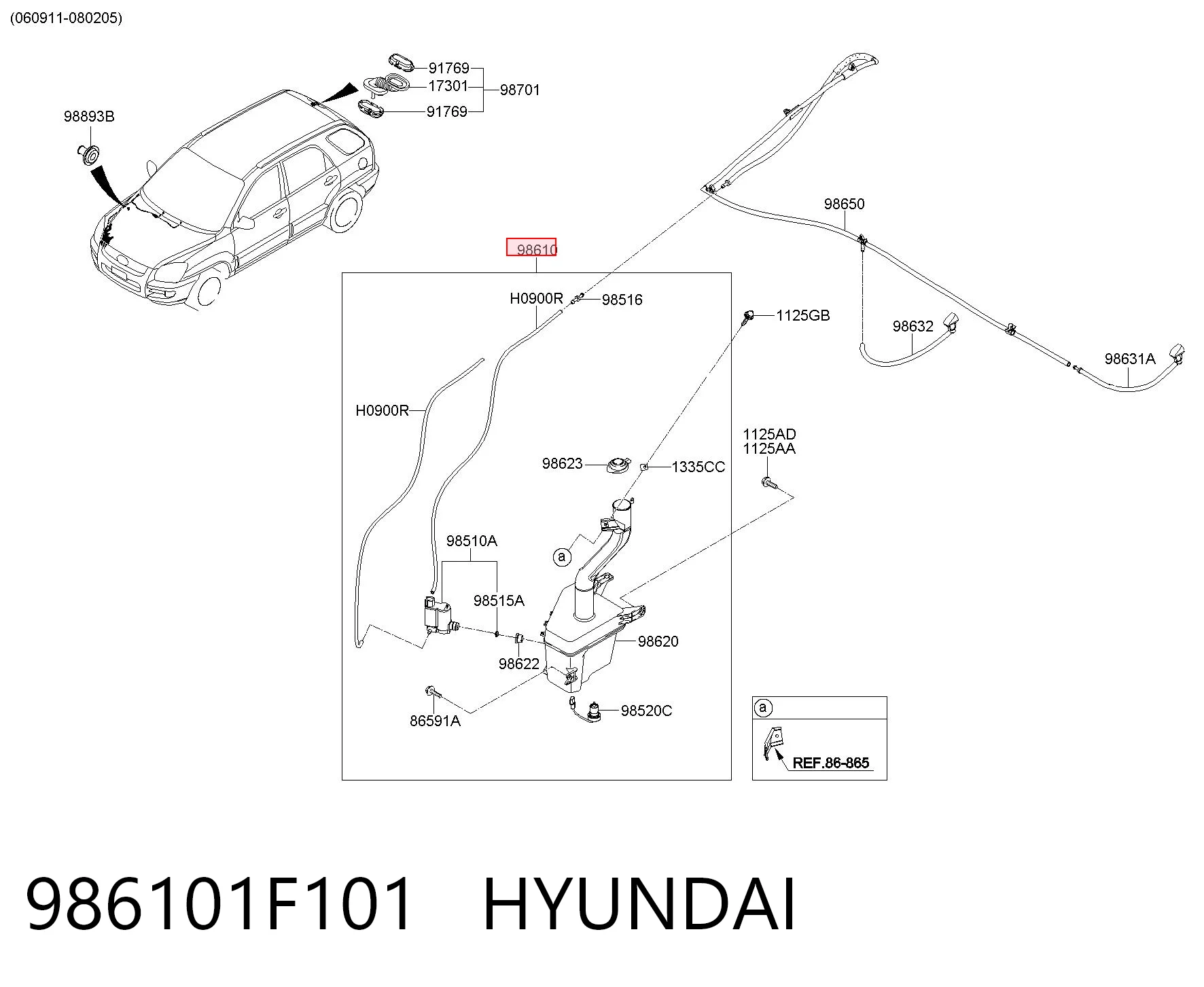 986101F101 Hyundai/Kia
