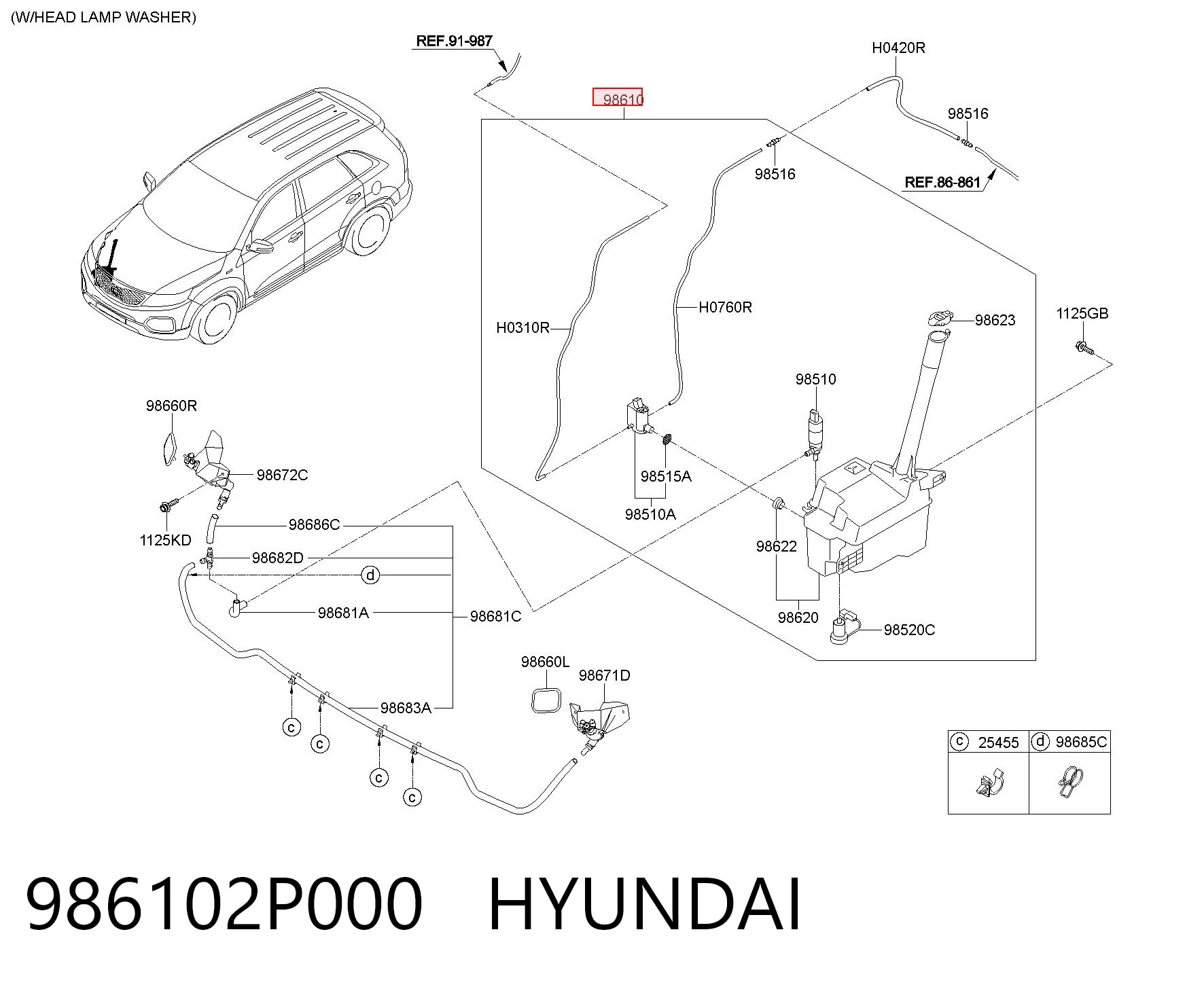 986102P000 Hyundai/Kia