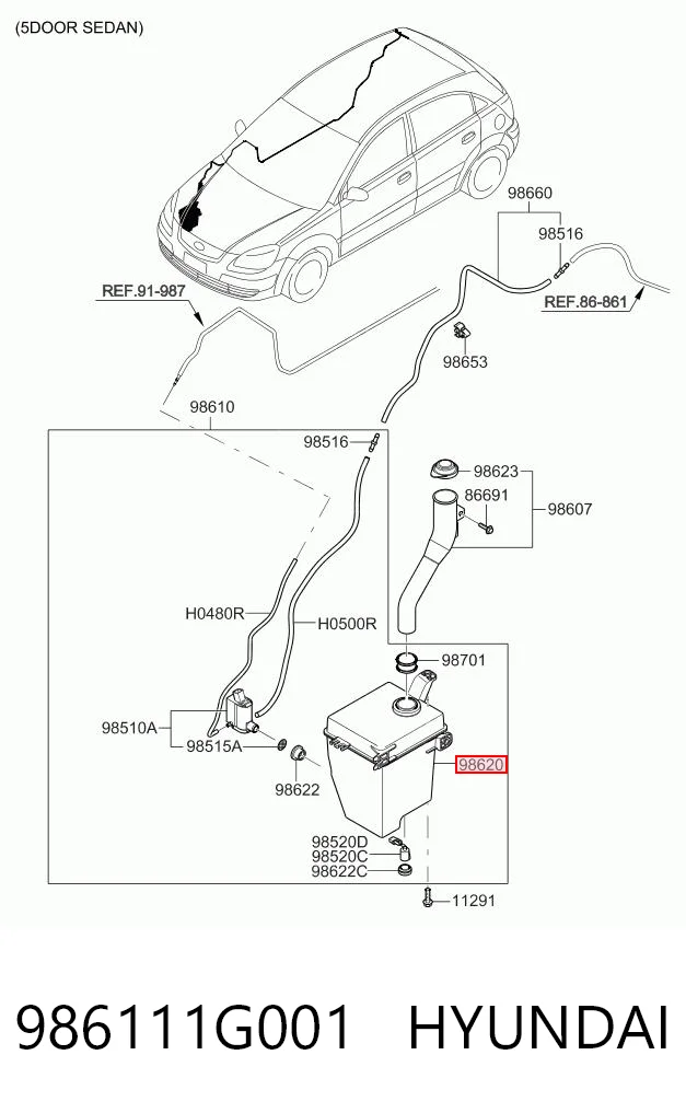 986111G001 Hyundai/Kia