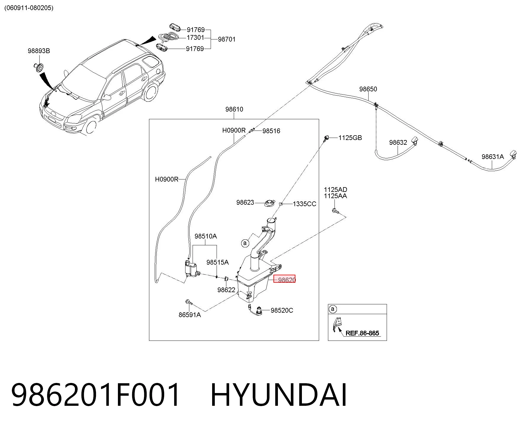 986201F001 Hyundai/Kia
