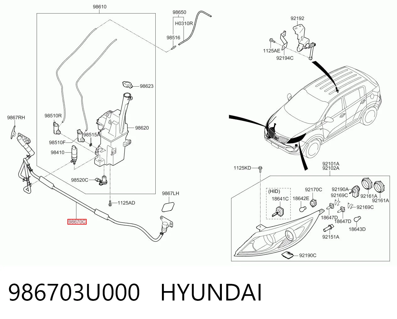 986703U000 Hyundai/Kia