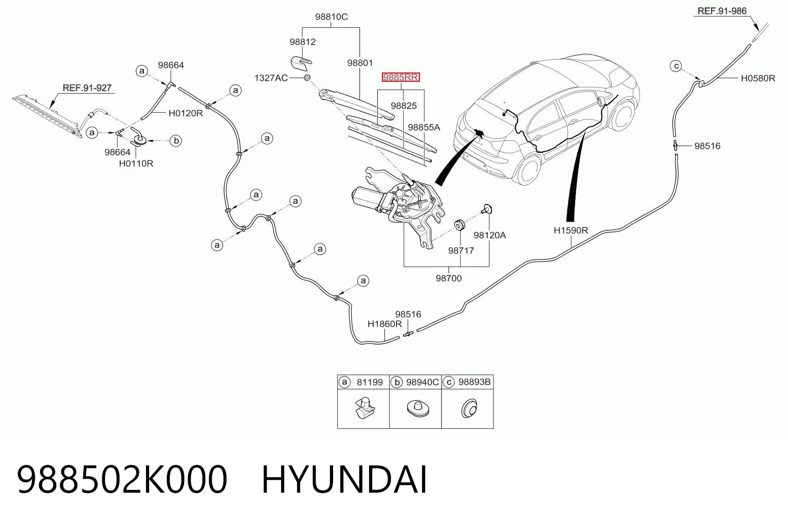 988502K000 Hyundai/Kia