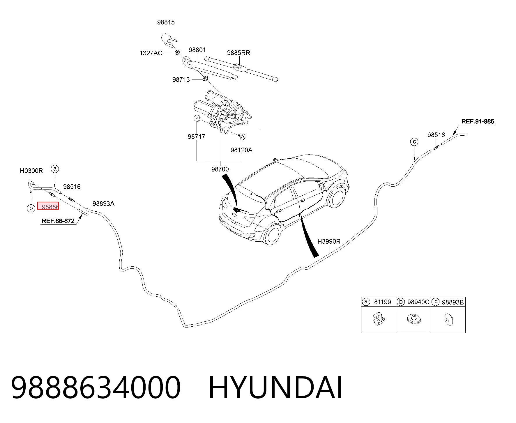 9888634000 Hyundai/Kia