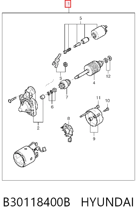M001T71811 Mitsubishi Arranque motores