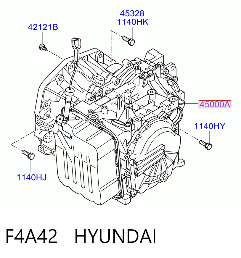 F4A42 Hyundai/Kia Transmisión automática