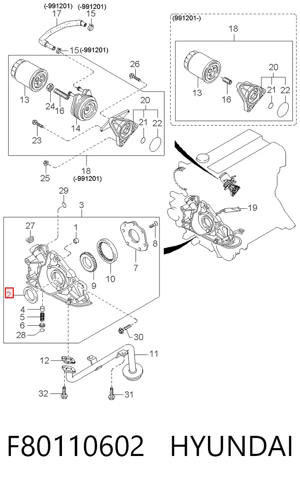 Retén delantero del árbol de levas Haima FS0510602AL1