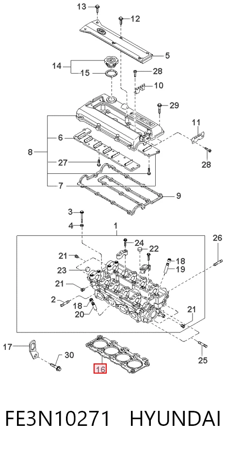 Comprar FE3N10271 Mazda Junta de culata