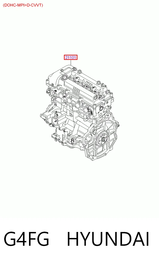 Motor completo para Hyundai Elantra V MD