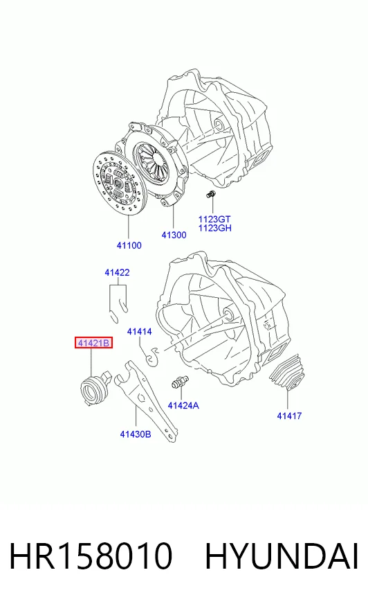 Cojinete de embrague HR158010 HYUNDAI