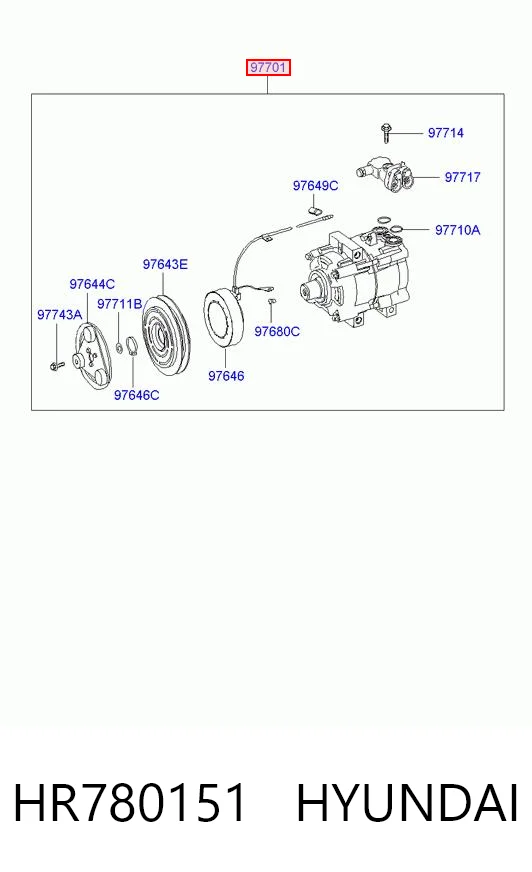 Compresores de aire acondicionado Hyundai Galloper  (JK)