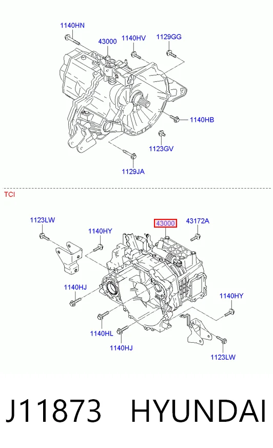 Transimisión manual para Hyundai Elantra III XD