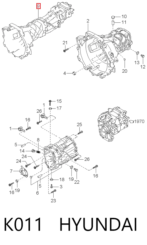 K011 Hyundai/Kia Transimisión manual