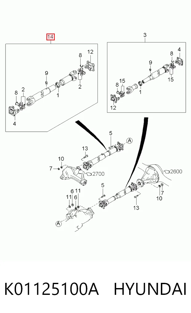 Árbol de transmisión delantero KIA Sportage I SUV (K00) (1994 - 2004) precio, desde 88,57 EUR