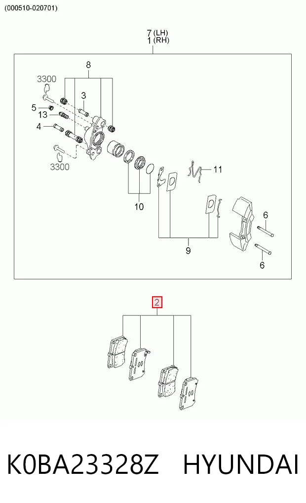 K0BA23328Z Hyundai/Kia