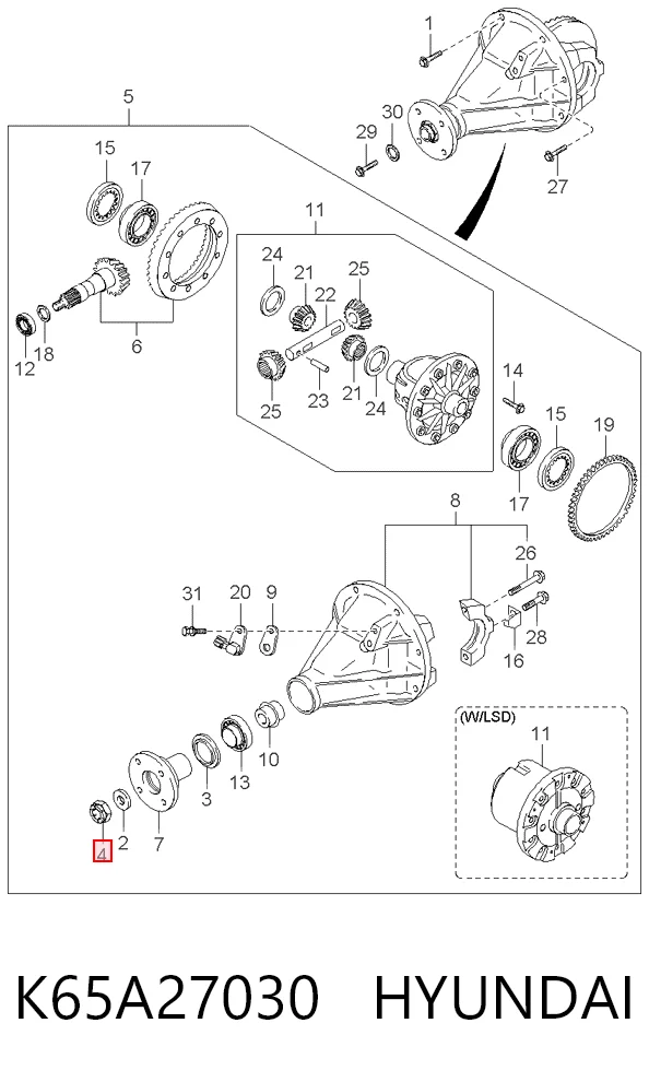 K65A27030 Hyundai/Kia