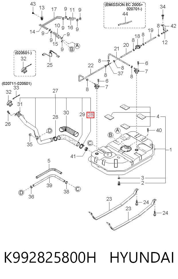 K992825800H Hyundai/Kia