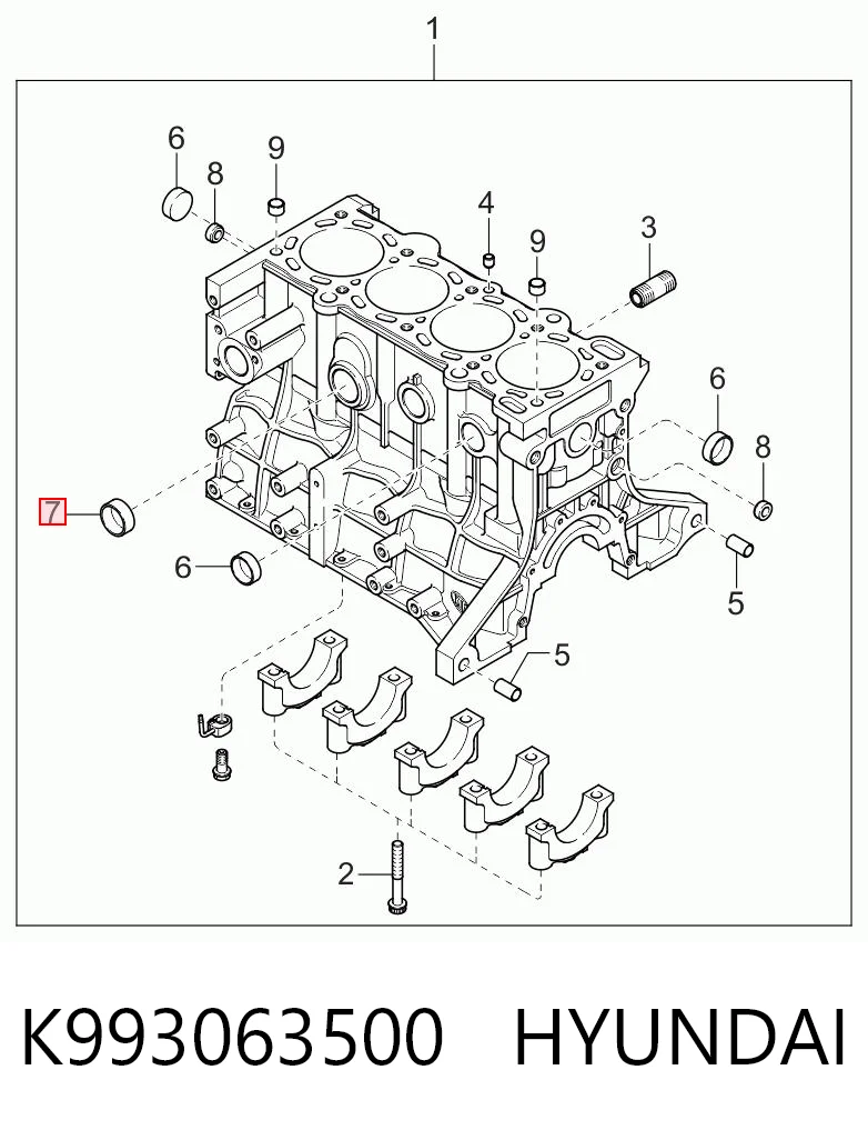 Tapa culata para Mazda 323 BA