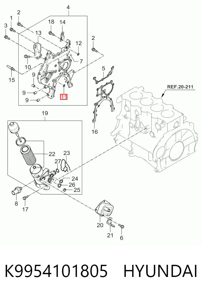 K9954101805 Hyundai/Kia