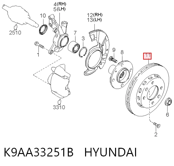 K9AA33251B Hyundai/Kia