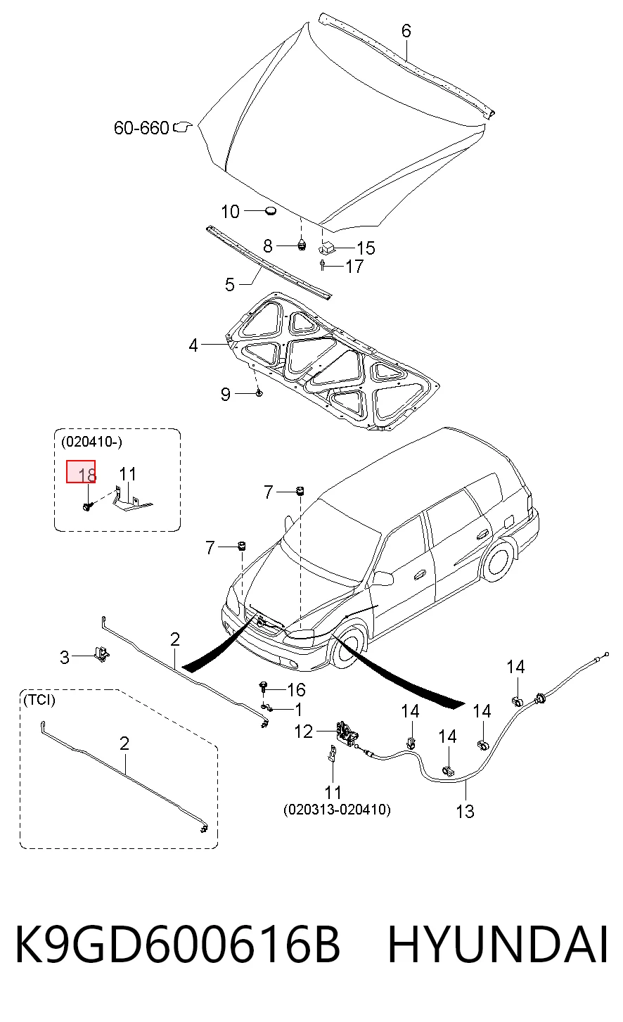 K9GD600616B Hyundai/Kia