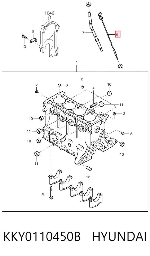 Varilla de aceite para KIA Rio DC