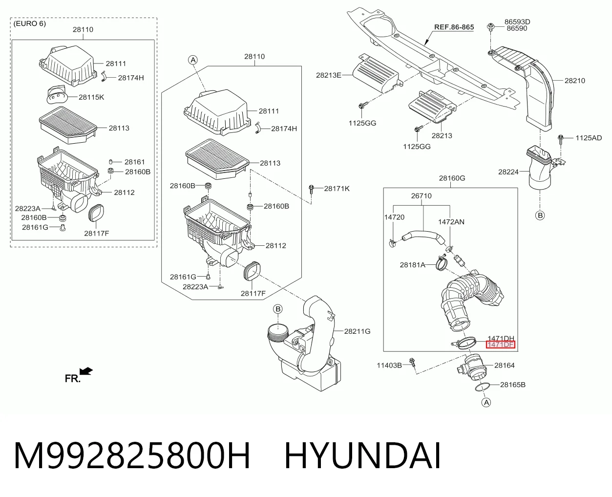 M992825800H Hyundai/Kia