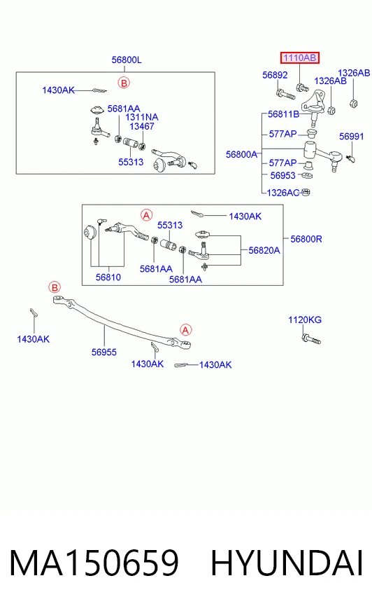 MA150659 Hyundai/Kia