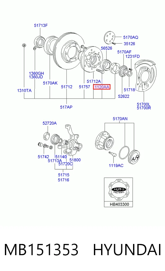 MB151353 Hyundai/Kia