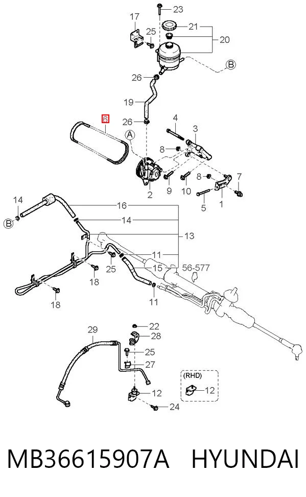 MB36615907A Hyundai/Kia