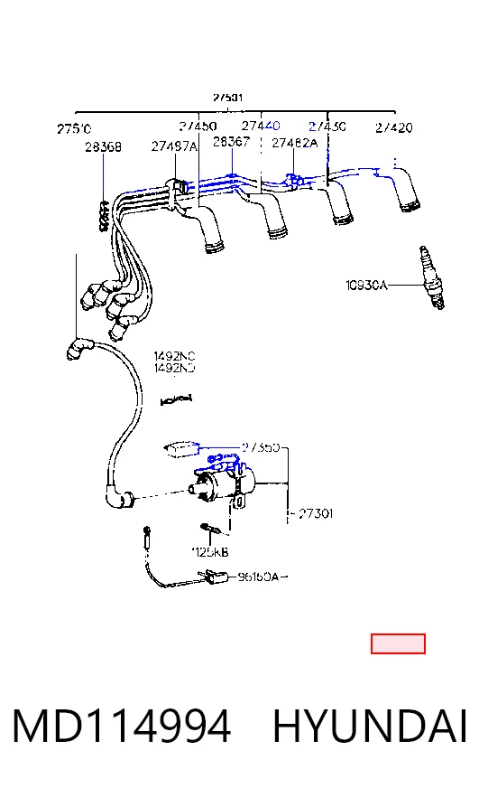 Bobina de encendido MD114994 HYUNDAI