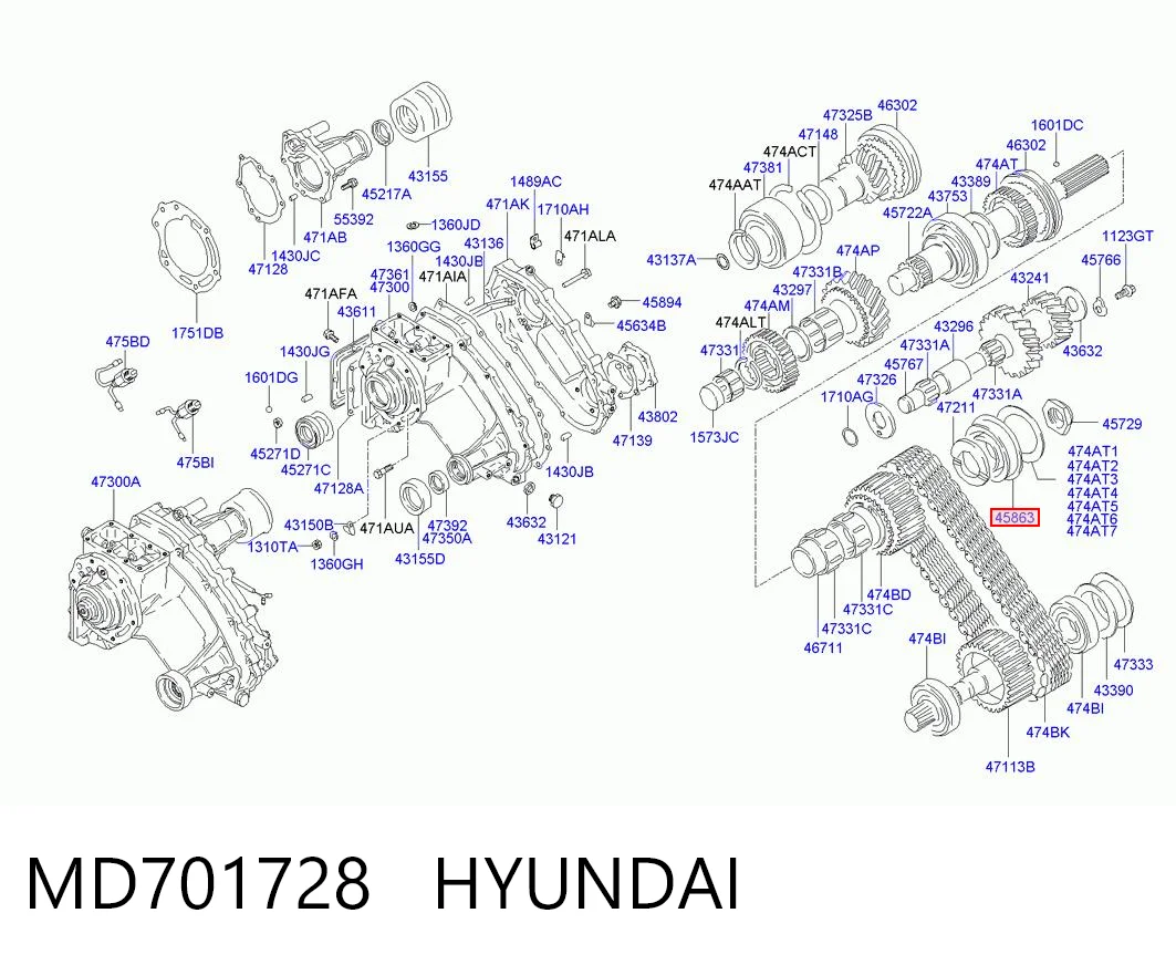 MD701728 Hyundai/Kia