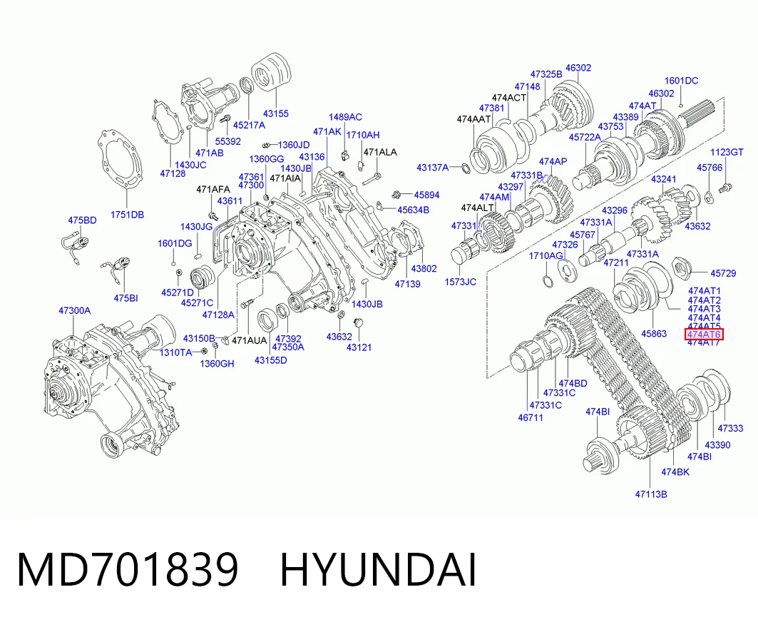 MD701839 Hyundai/Kia