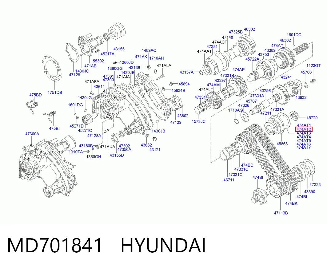 MD701841 Hyundai/Kia