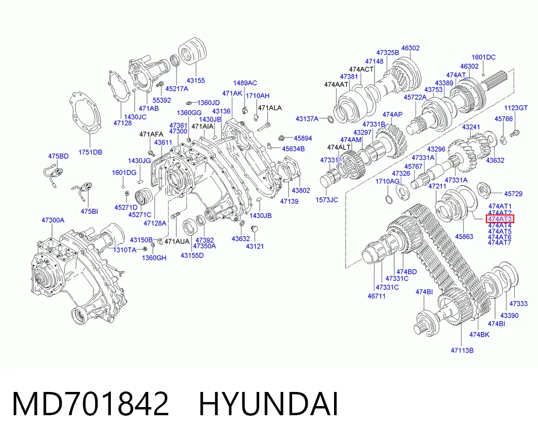 MD701842 Hyundai/Kia