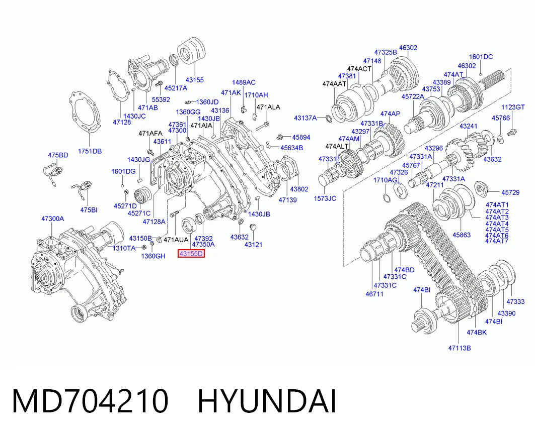 MD704210 Hyundai/Kia
