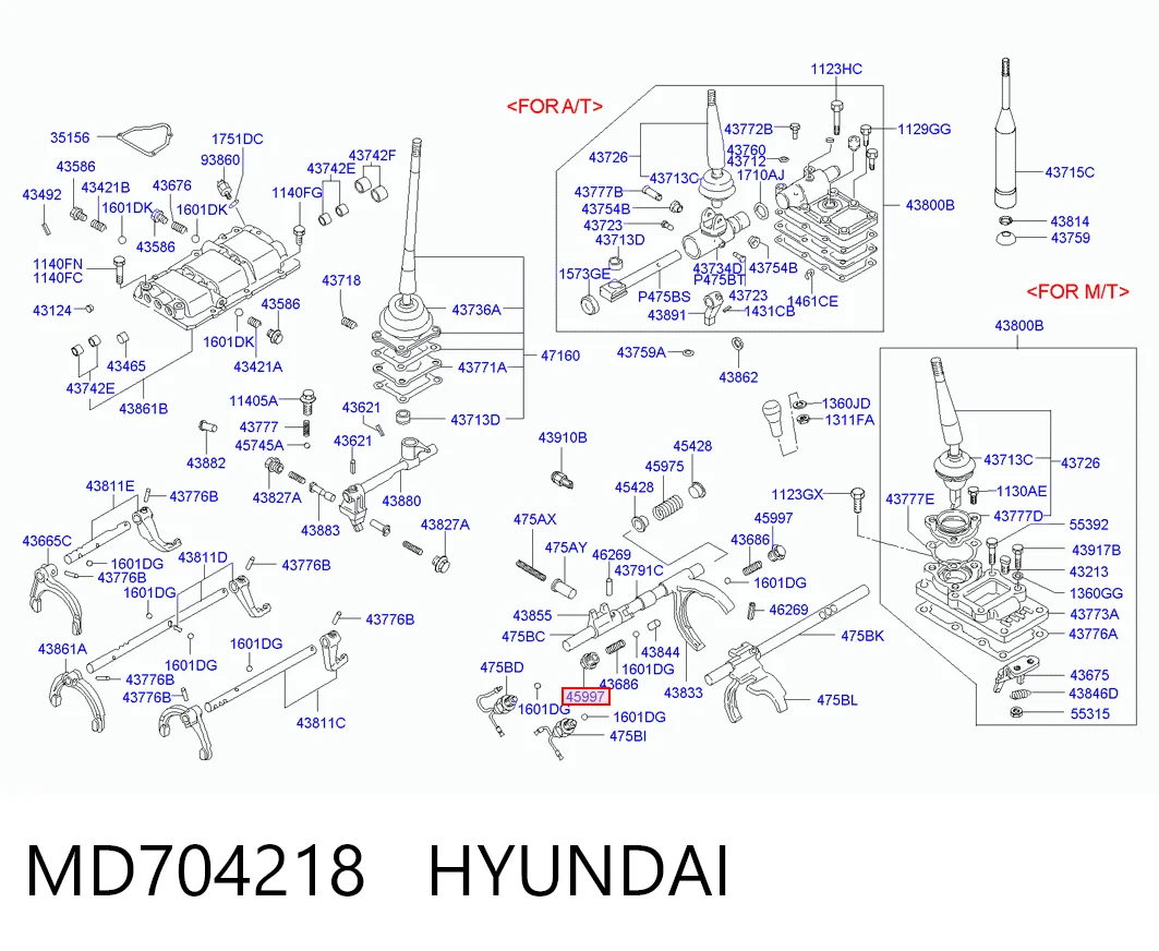 MD704218 Hyundai/Kia