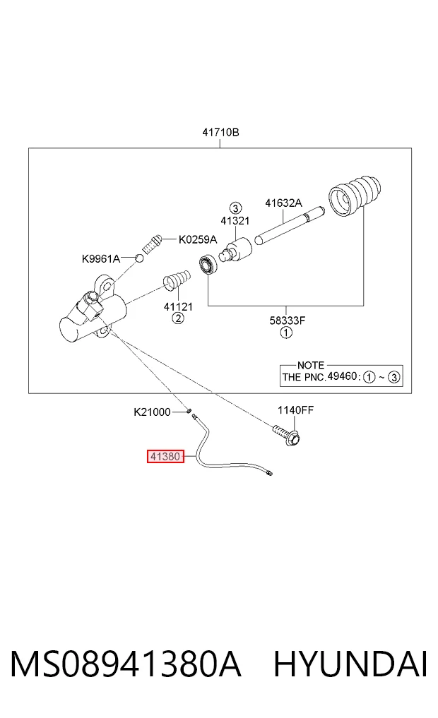 Conducto de embrague  KIA Sorento I SUV (JC) (2002 - 2006) precio, desde 24,56 EUR