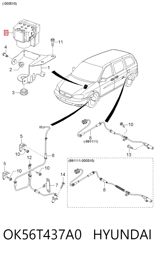 Bloque hidráulico ABS KIA Carnival I monovolumen (UP) (1999 - 2001) precio, desde 42,11 EUR