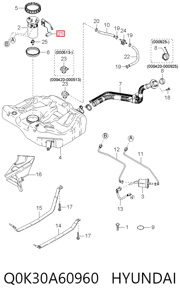 Medidor de combustible para KIA Rio I DC