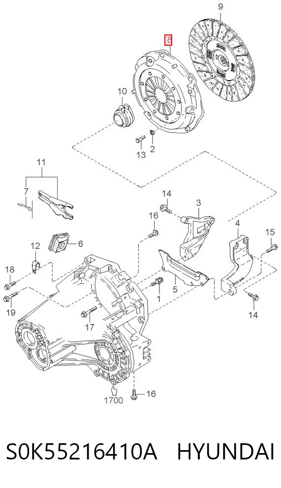 S0K55216410A Hyundai/Kia