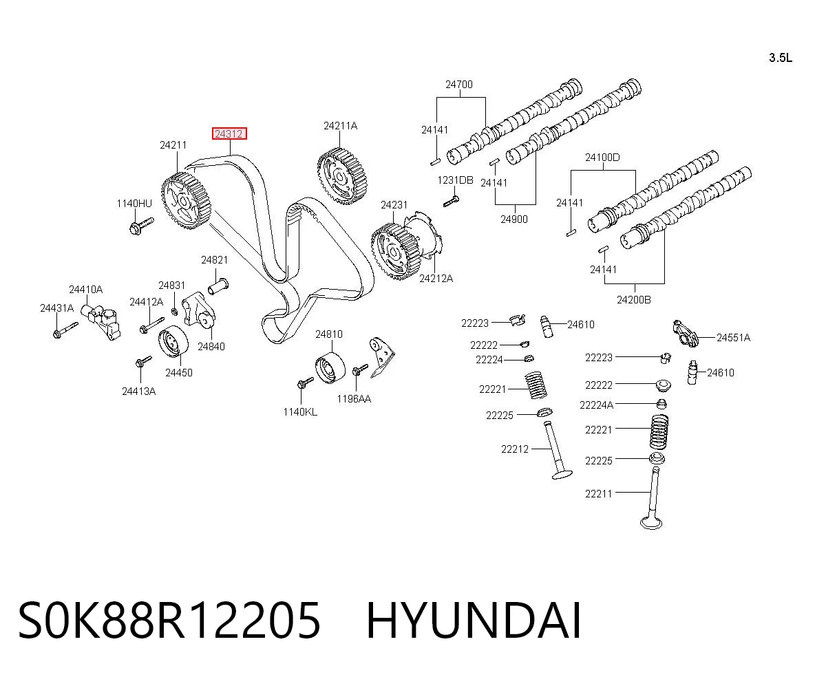 S0K88R12205 Hyundai/Kia