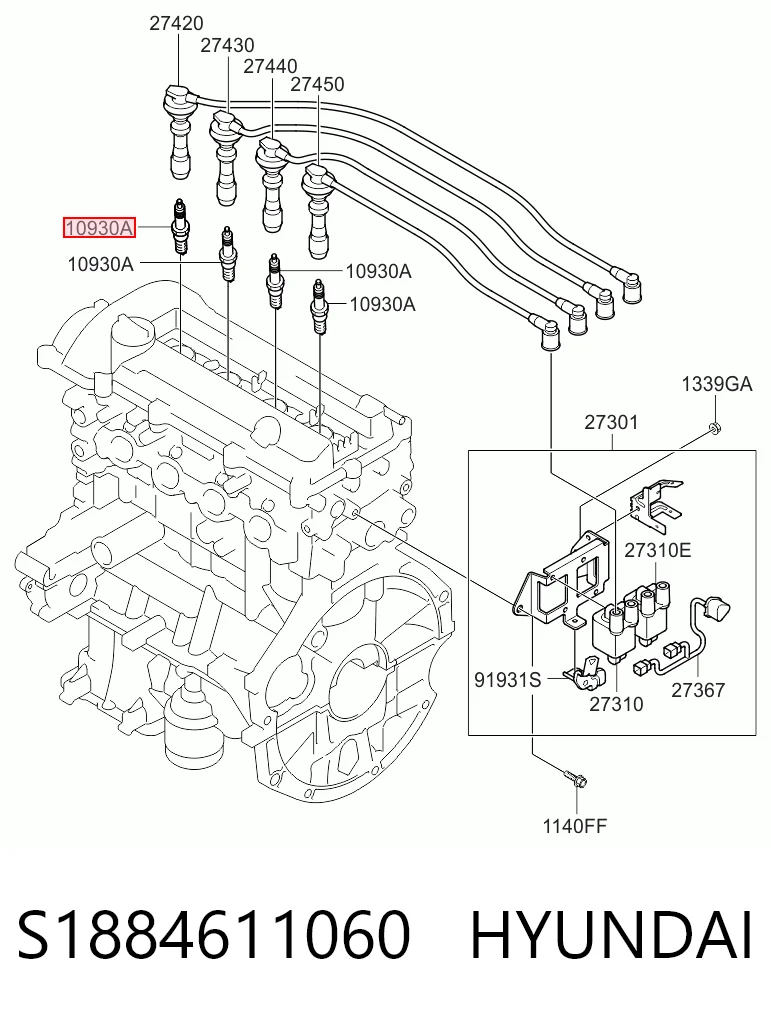 Bujía KIA Picanto II (TA)