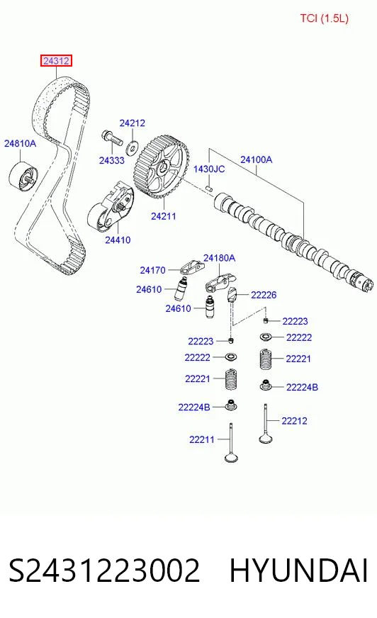 Precio del repuesto Correa de distribución Almera I hatchback