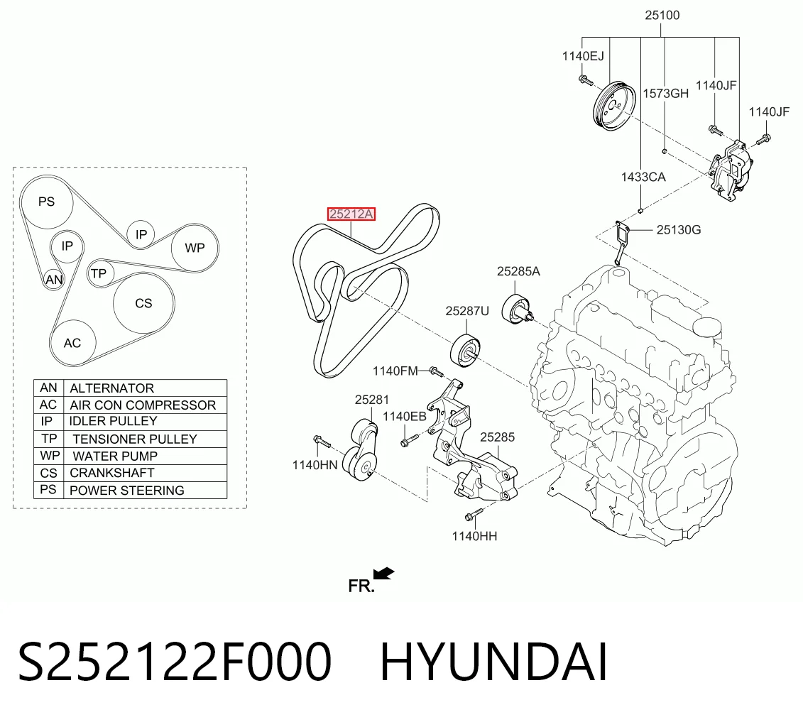 S252122F000 Hyundai/Kia